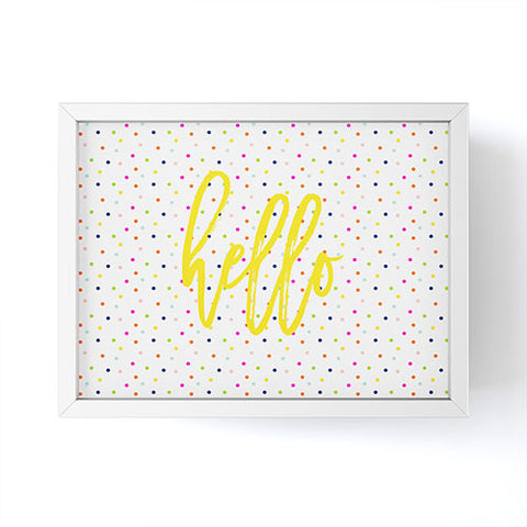 Hello Sayang Happy Dots To You Framed Mini Art Print