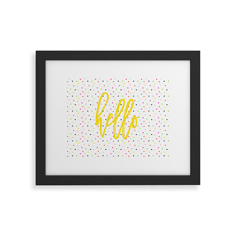 Hello Sayang Happy Dots To You Framed Art Print