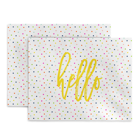 Hello Sayang Happy Dots To You Placemat