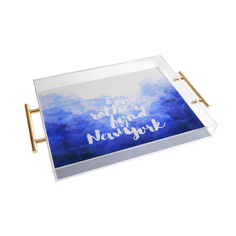 Hello Sayang I Am Rather Fond of New York Acrylic Tray