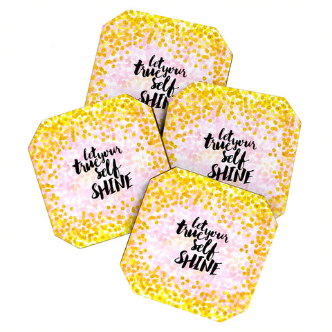Hello Sayang Let Your True Self Shinea Coaster Set