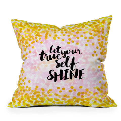 Hello Sayang Let Your True Self Shinea Outdoor Throw Pillow