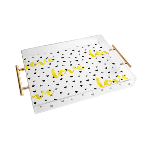 Hello Sayang Love XOXO Acrylic Tray