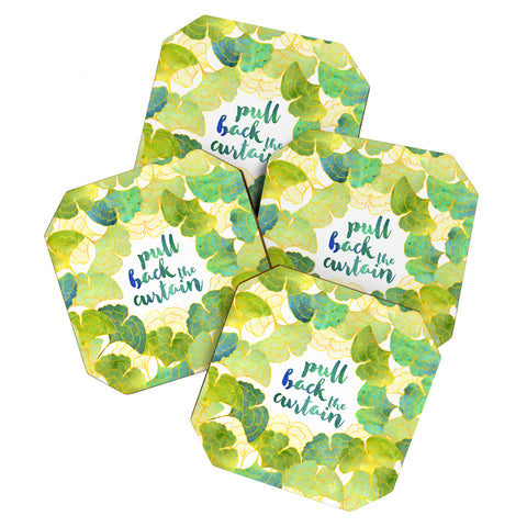 Hello Sayang Pull Back The Curtain Coaster Set