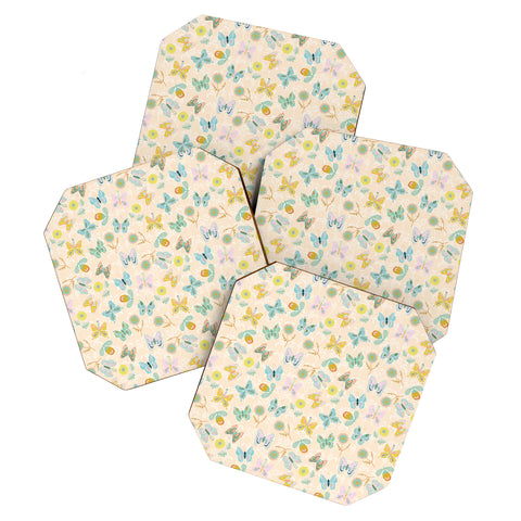 Hello Sayang Summer Butterflies Coaster Set