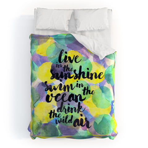 Hello Sayang Swim in the Ocean Duvet Cover