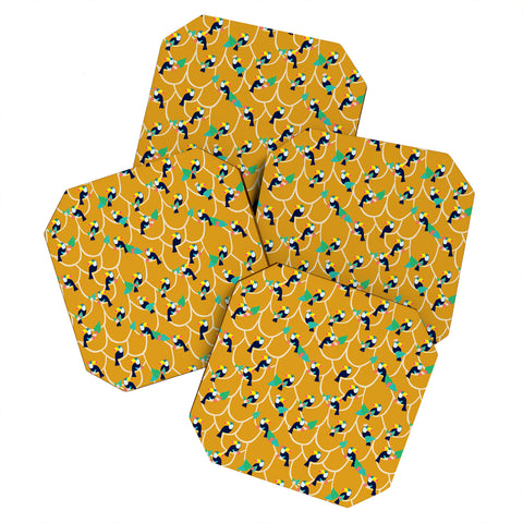Hello Sayang Toucan Play This Mustard Game Coaster Set