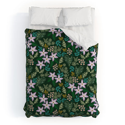 Hello Sayang Urban Jungle Orchids Duvet Cover