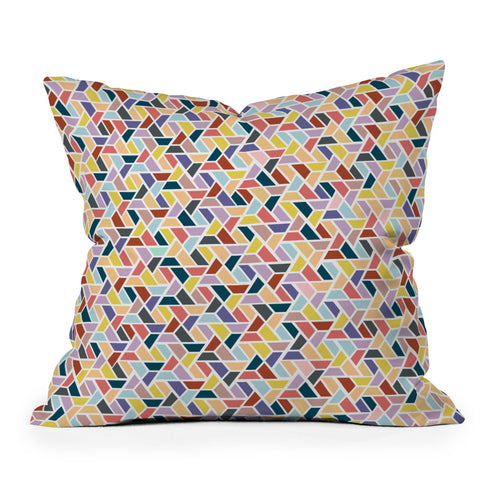 Hello Sayang Velvet Leaves Outdoor Throw Pillow