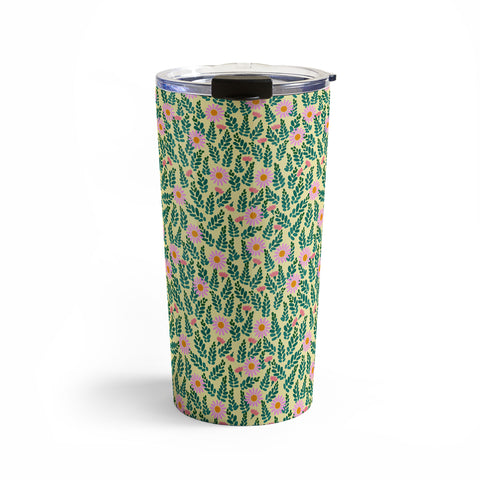 Hello Sayang Wild Daisies Yellow Travel Mug