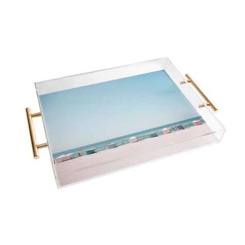 Hello Twiggs Beach Huts Acrylic Tray