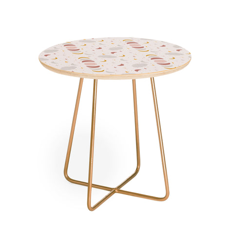 Hello Twiggs Boho Moon Phases Round Side Table