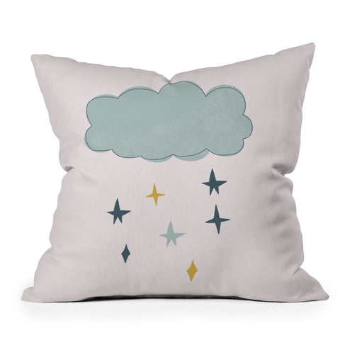 Hello Twiggs Clouds in the Sky Outdoor Throw Pillow