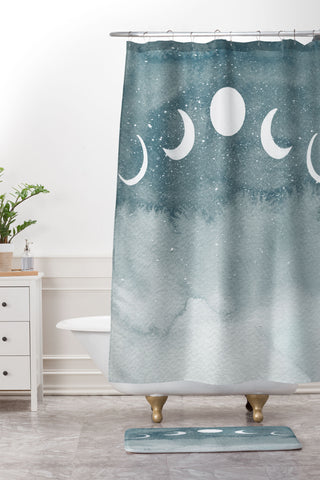 Hello Twiggs Cosmos Shower Curtain And Mat