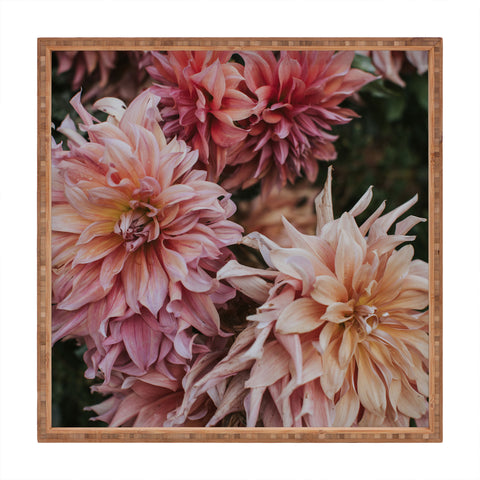 Hello Twiggs Dahlias Square Tray