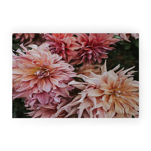 Hello Twiggs Dahlias Welcome Mat