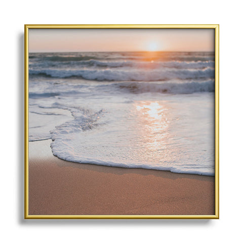 Hello Twiggs End of Day Square Metal Framed Art Print