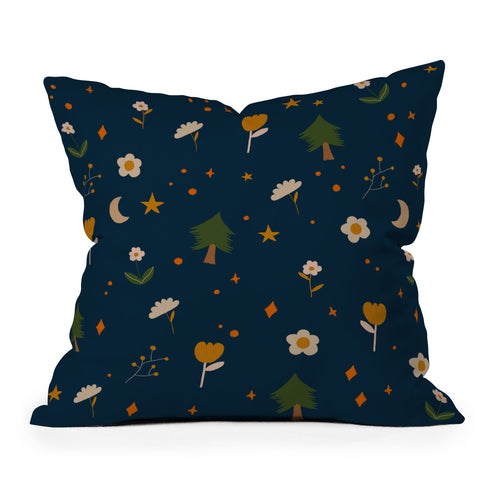 Hello Twiggs Fall Forest Outdoor Throw Pillow