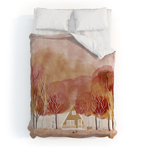 Hello Twiggs Fall House Duvet Cover