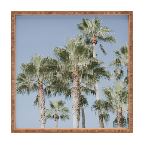 Hello Twiggs Five Palm Trees Square Tray