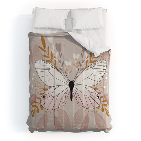Hello Twiggs Floral Butterfly Comforter
