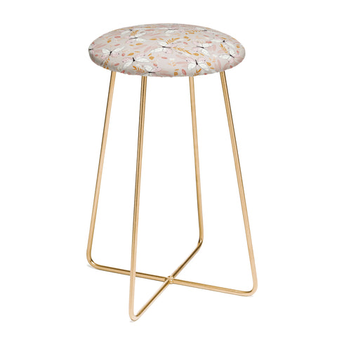 Hello Twiggs Floral Butterfly Counter Stool