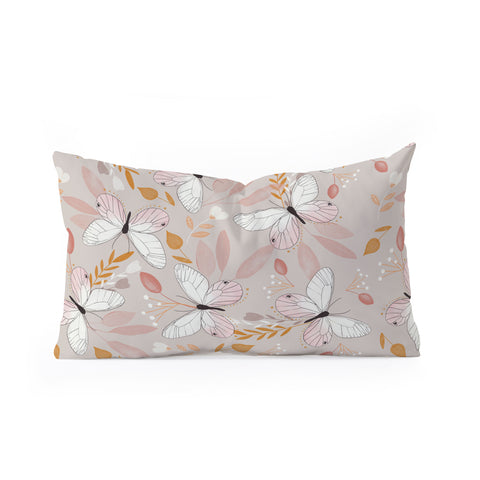 Hello Twiggs Floral Butterfly Oblong Throw Pillow