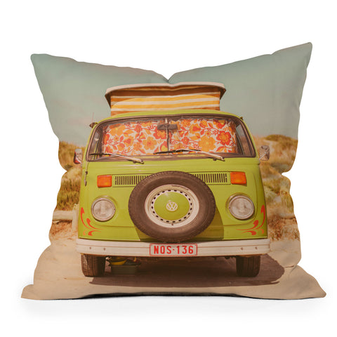 Hello Twiggs Freedom Roadtrip Outdoor Throw Pillow