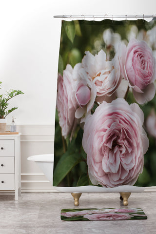 Hello Twiggs Gentle Rose Shower Curtain And Mat