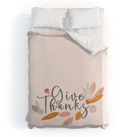 Hello Twiggs Give Thanks Celebration Duvet Cover