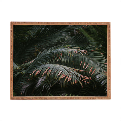 Hello Twiggs Green and Gold Rectangular Tray