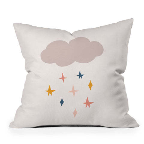 Hello Twiggs Its Raining Stars Outdoor Throw Pillow