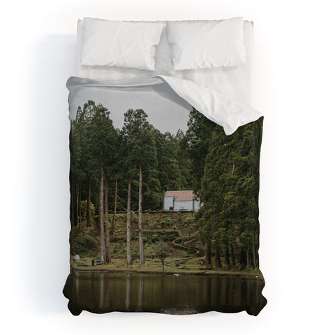 Hello Twiggs Lake House Duvet Cover
