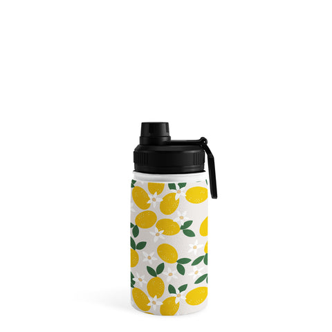 Hello Twiggs Lemons and Flowers Water Bottle