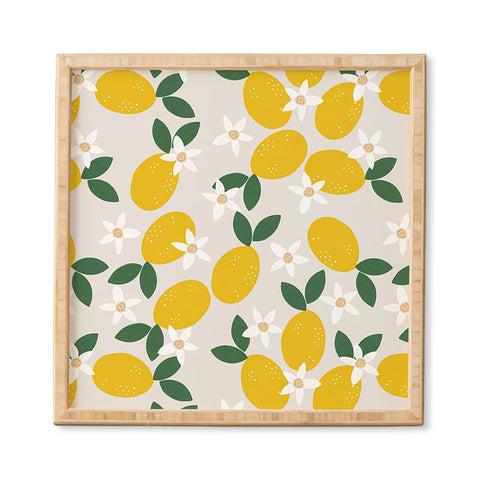 Hello Twiggs Lemons and Flowers Framed Wall Art