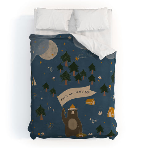 Hello Twiggs Lets go camping Duvet Cover