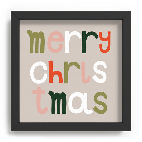Hello Twiggs Merry Merry Christmas Recessed Framing Square