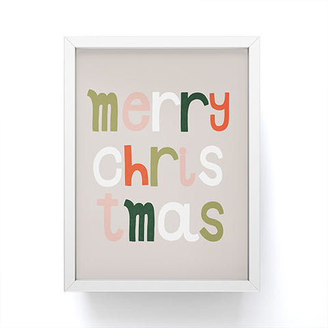 Hello Twiggs Merry Merry Christmas Framed Mini Art Print