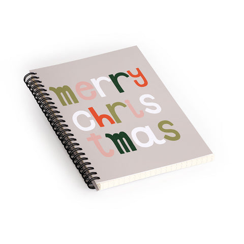 Hello Twiggs Merry Merry Christmas Spiral Notebook
