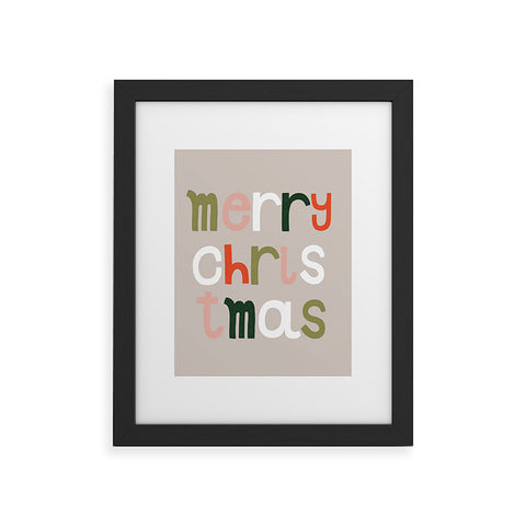 Hello Twiggs Merry Merry Christmas Framed Art Print