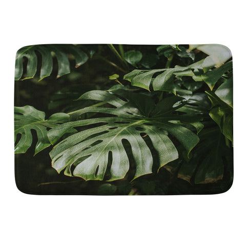 Hello Twiggs Monstera Leaves Memory Foam Bath Mat