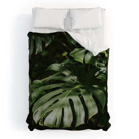 Hello Twiggs Monstera Leaves Duvet Cover