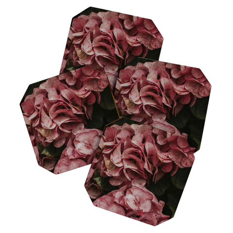 Hello Twiggs Old Pink Hydrangeas Coaster Set
