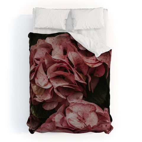 Hello Twiggs Old Pink Hydrangeas Duvet Cover