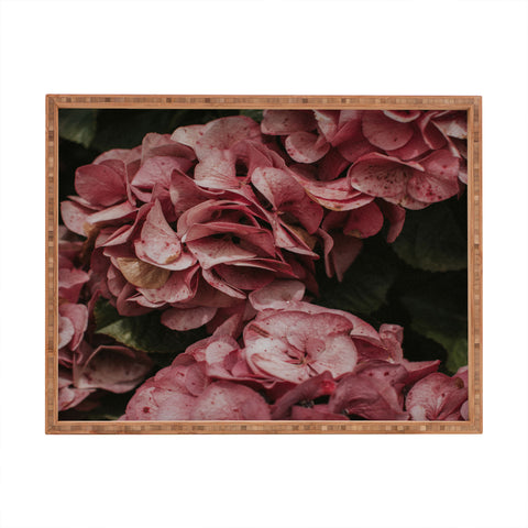 Hello Twiggs Old Pink Hydrangeas Rectangular Tray