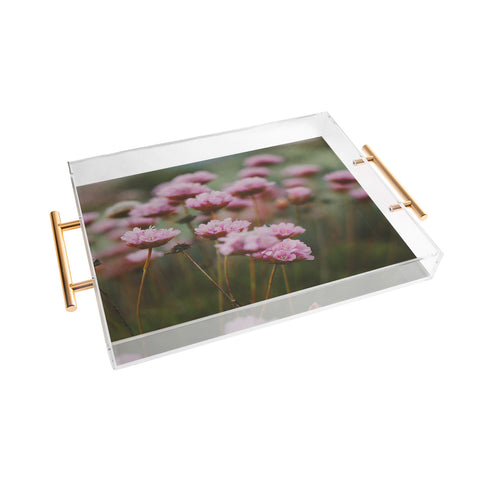 Hello Twiggs Pale Pink Flowers Acrylic Tray