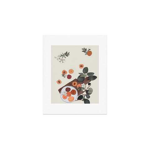 Hello Twiggs Peaches and Flowers Art Print