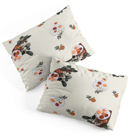 Hello Twiggs Peaches and Flowers Pillow Shams