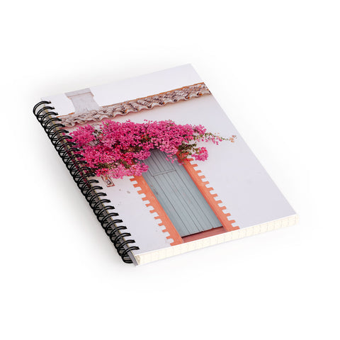 Hello Twiggs Pink Bougainvillea Door Spiral Notebook