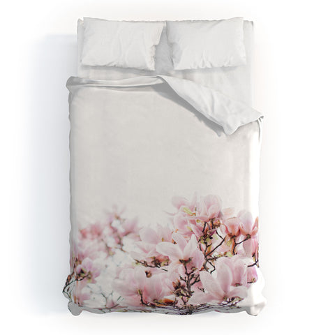 Hello Twiggs Pink Magnolias Duvet Cover